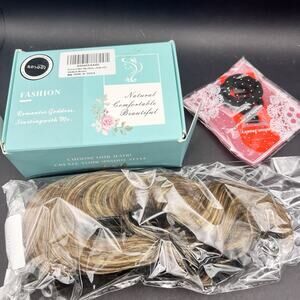 Rosoot Claw Clip Messy Bun Hair Piece medium brown NEW